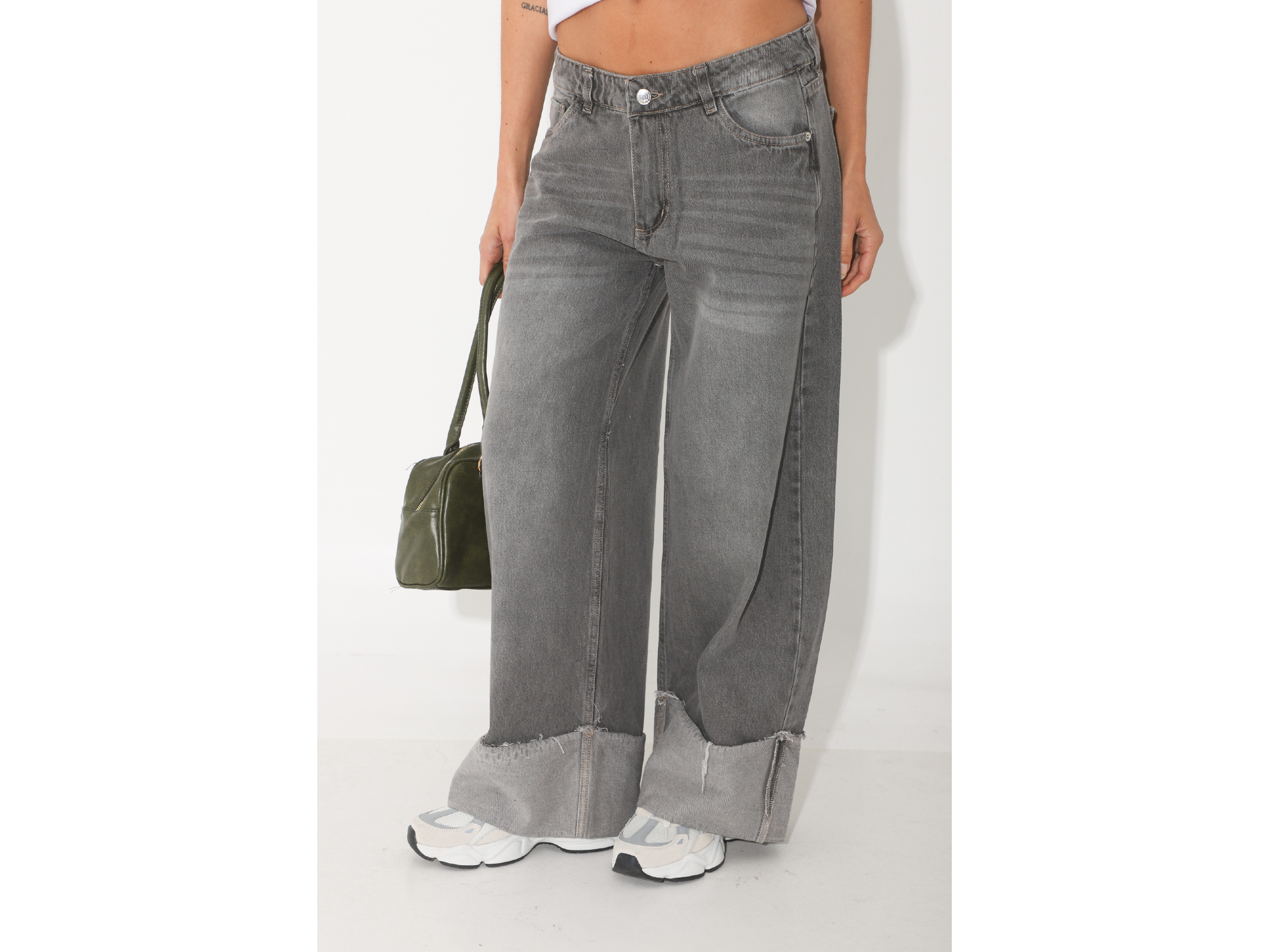 Jean gris baggy