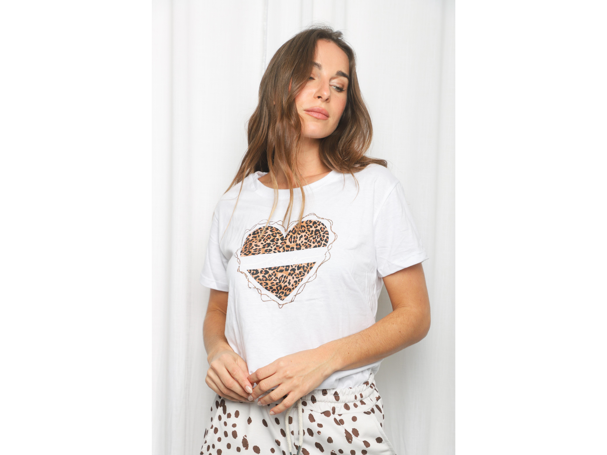 Remera corazon print