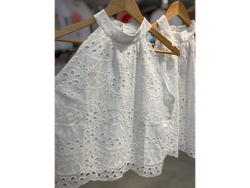 Musculosa broderie cuello