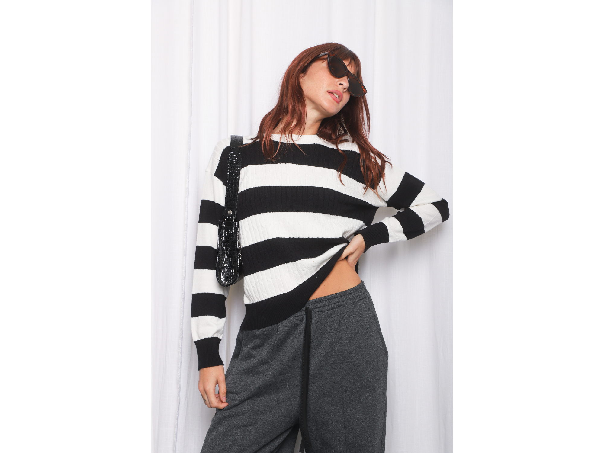 Sweater rayas anchas