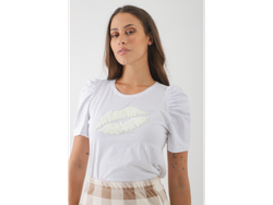 Remera Manga princesa boca beso Art 101749
