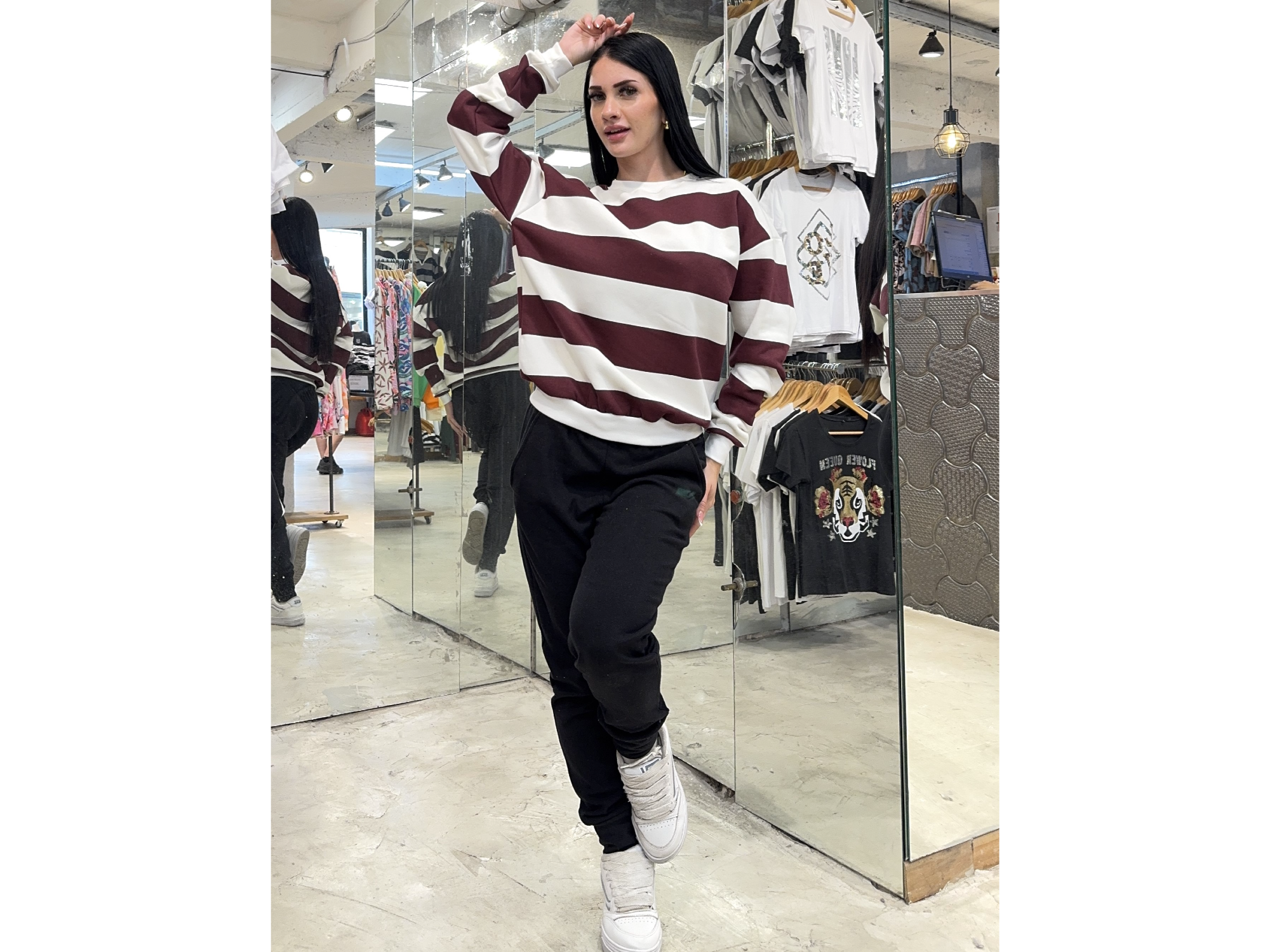 Buzo rayado frisa Art 280169