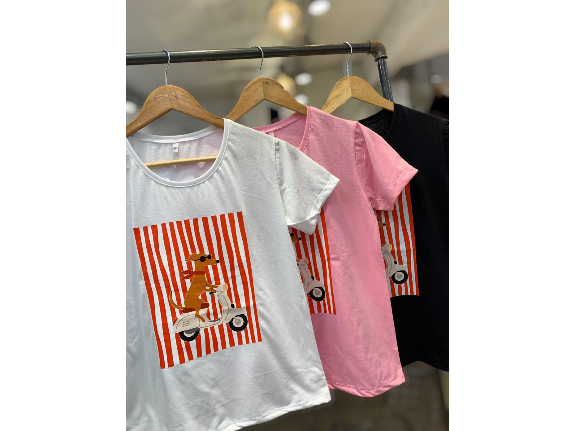 Remera salchicha moto