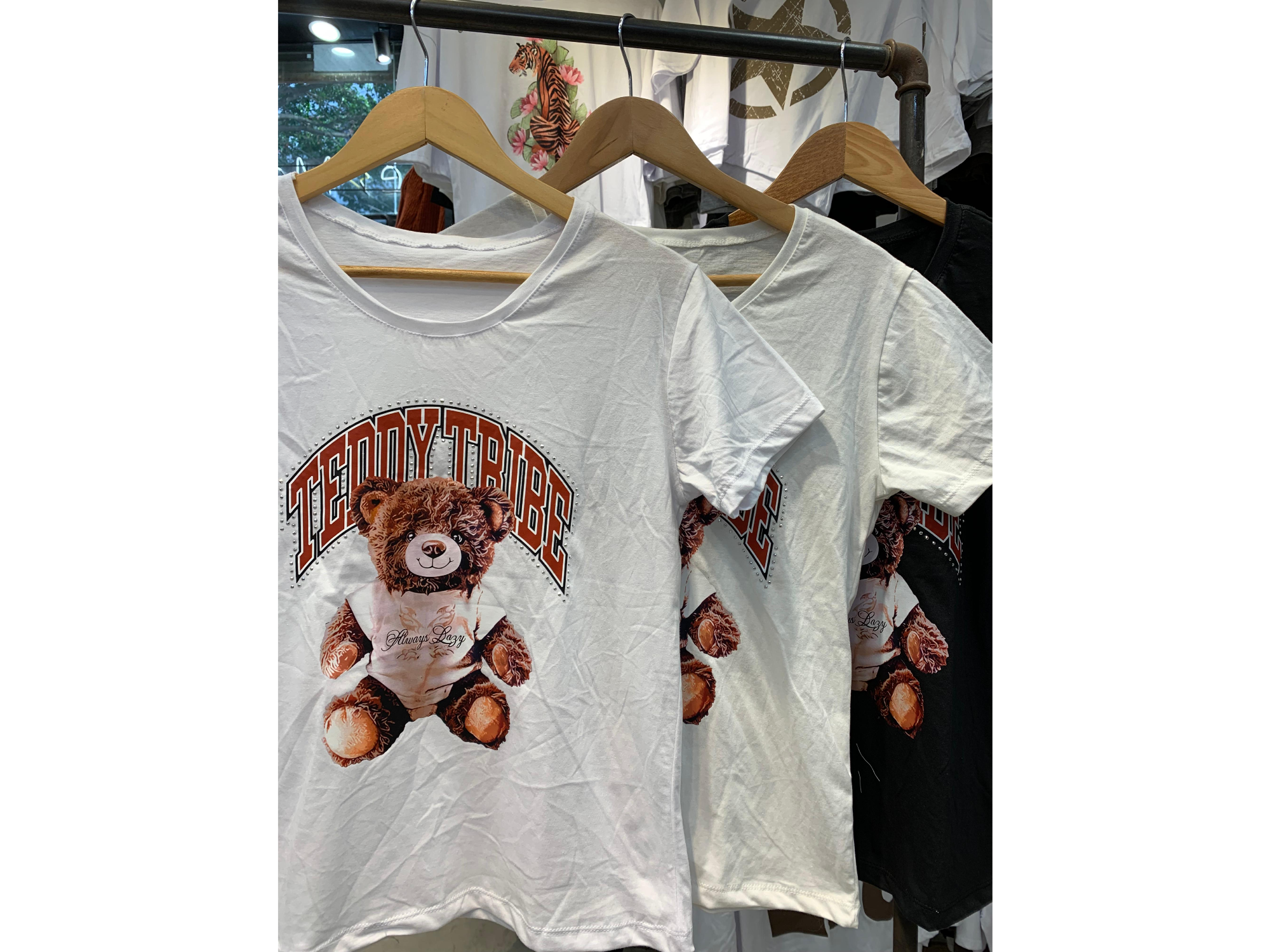 Remera oso teddy con strass