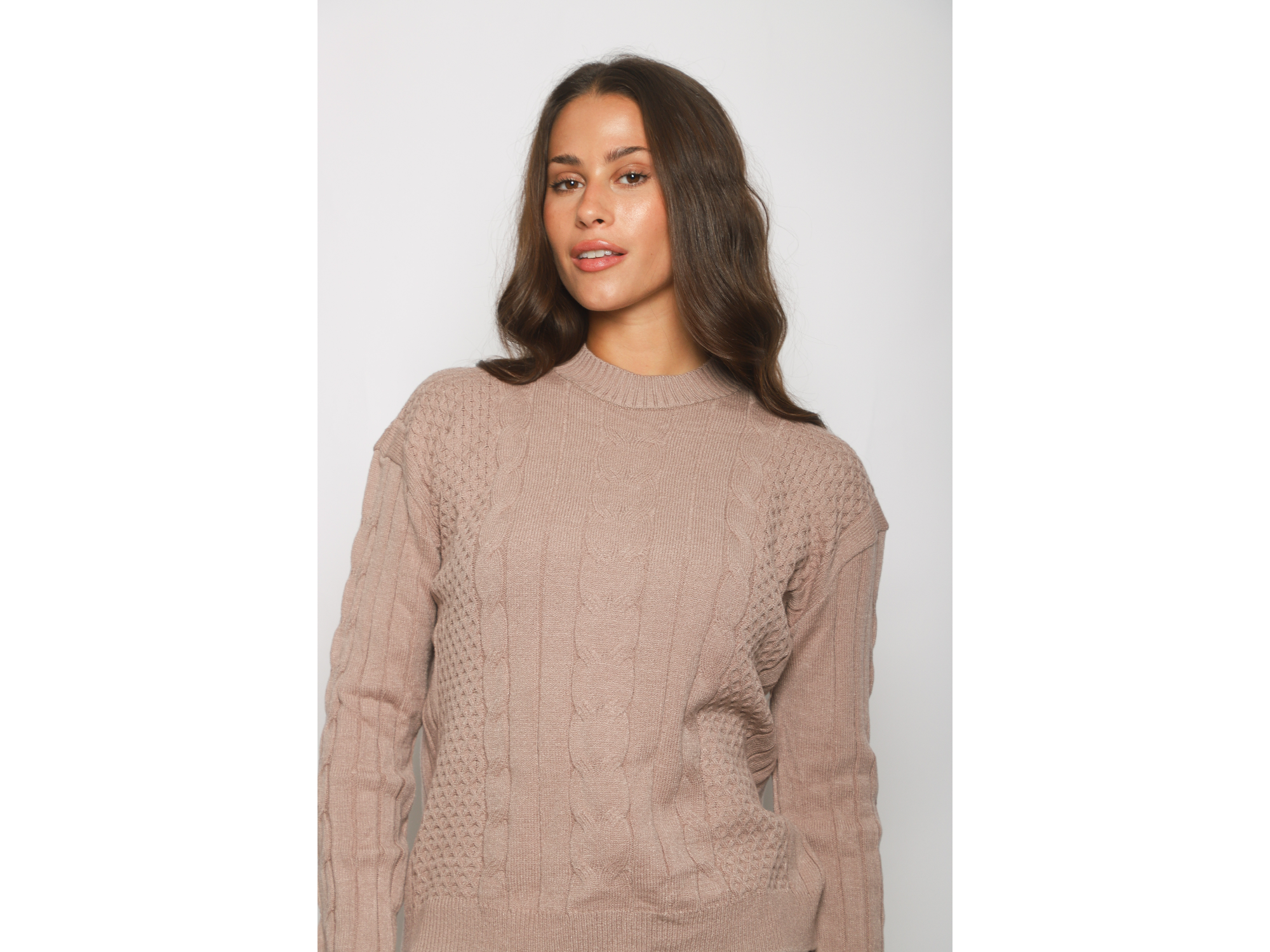 Sweater trenza y rombos