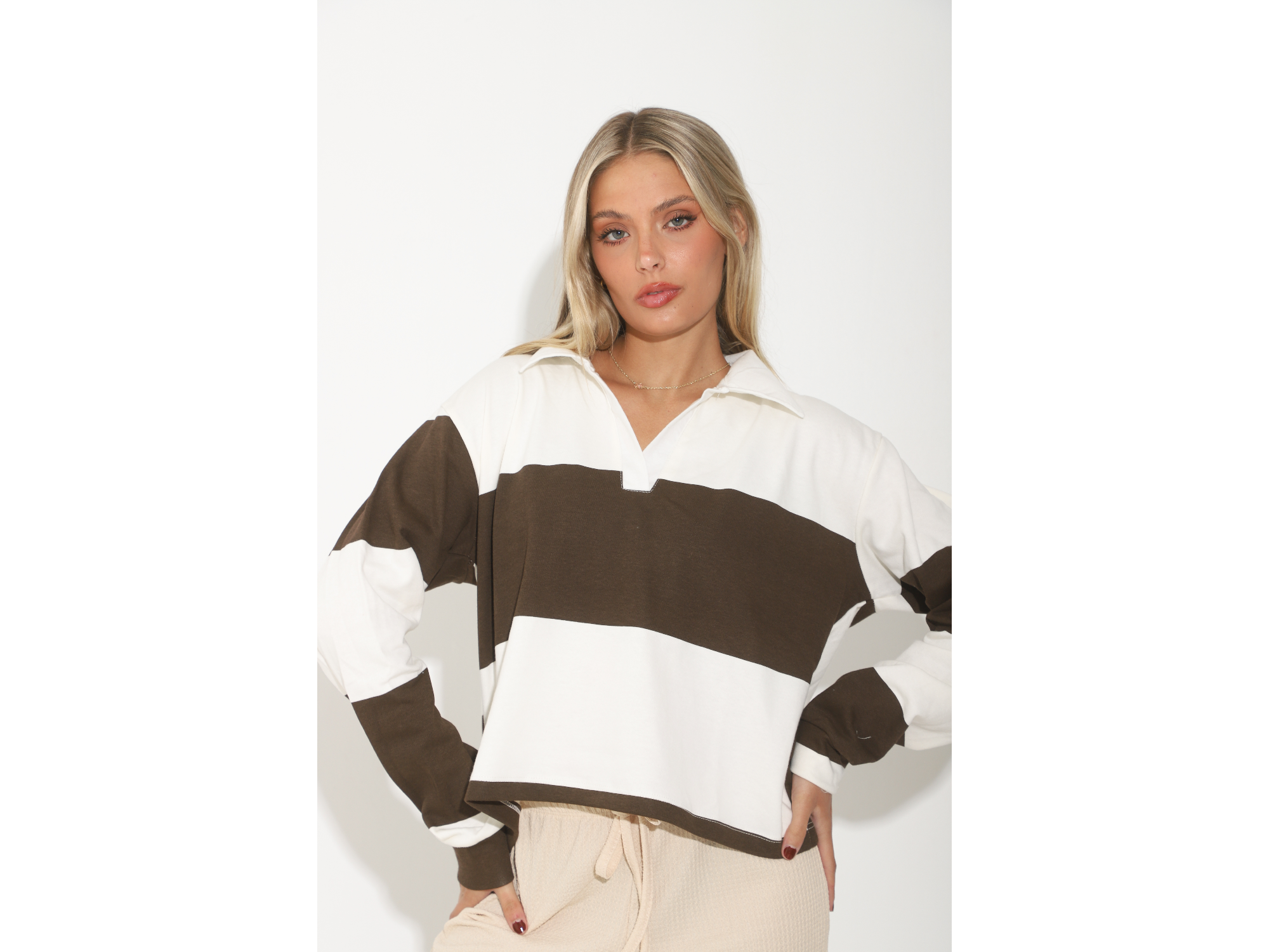 Buzo chomba rústico rayado Art 270162