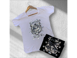 Remera bordada tigers