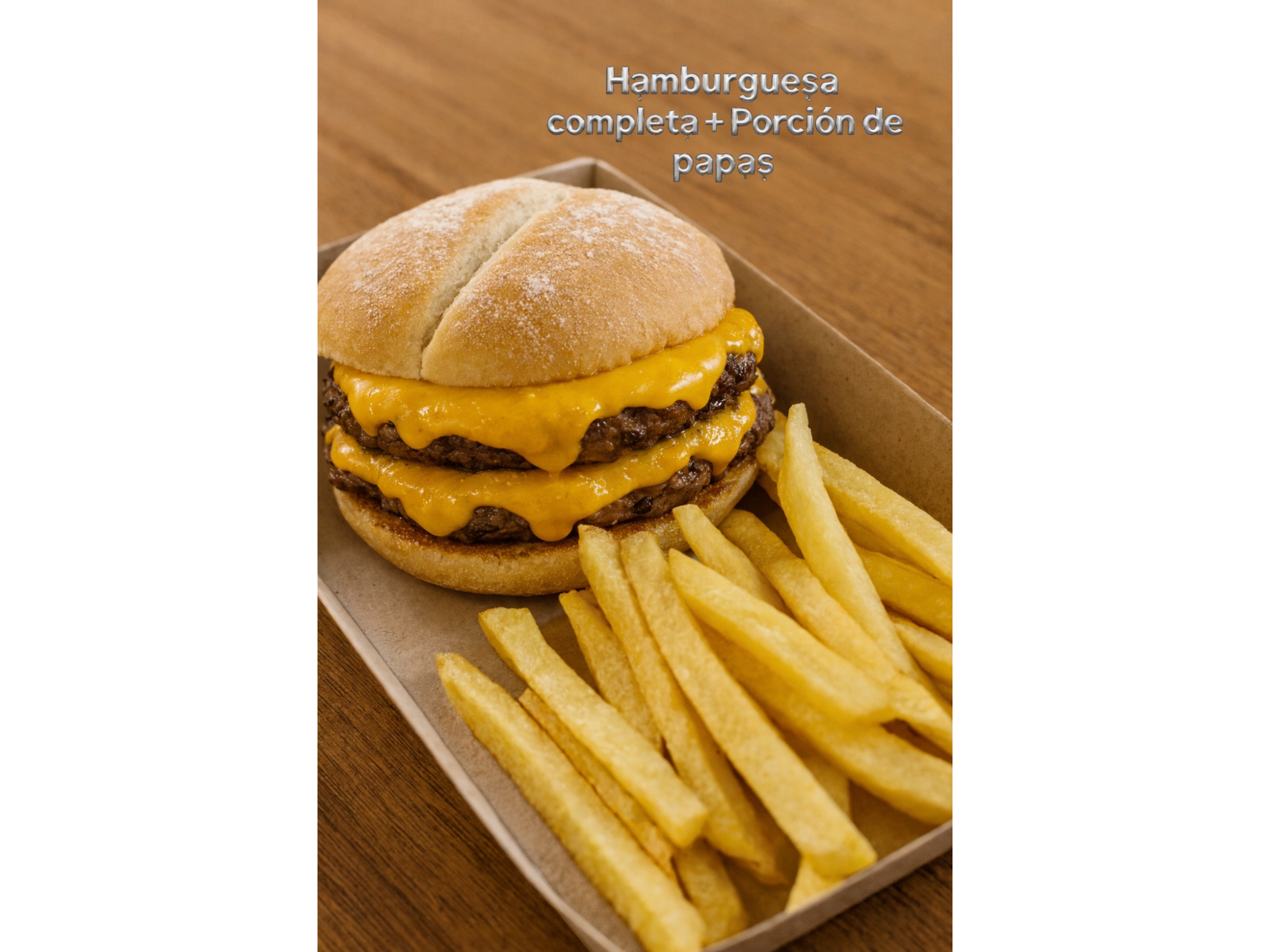 Hamburguesa DOBLE CARNE