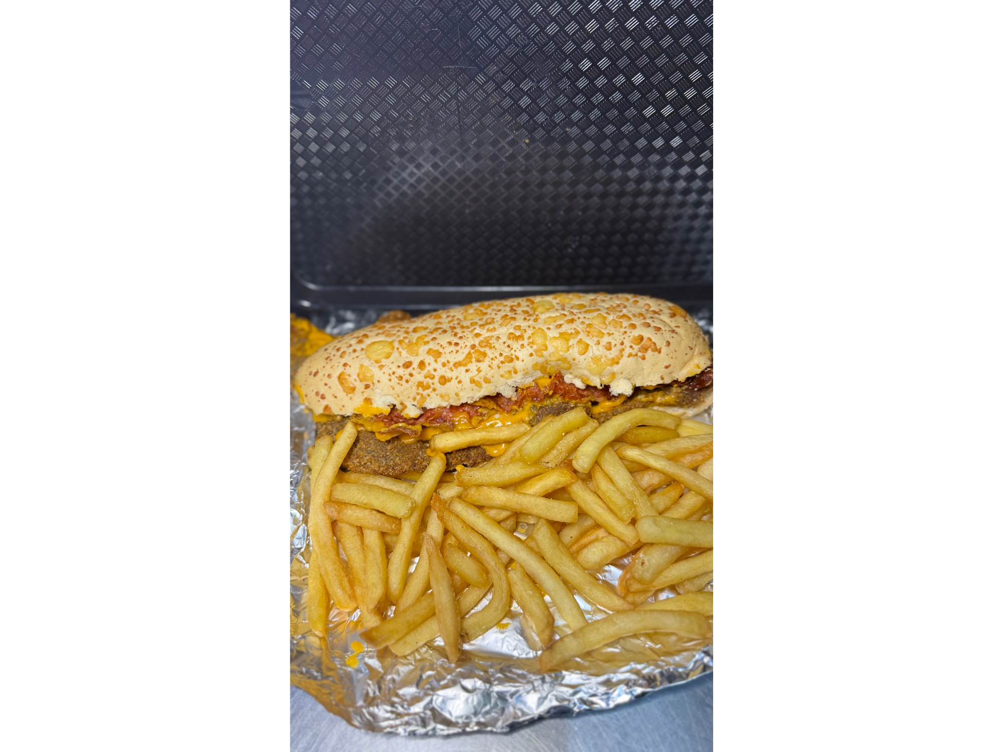Sandwich individual cheddar y baccon