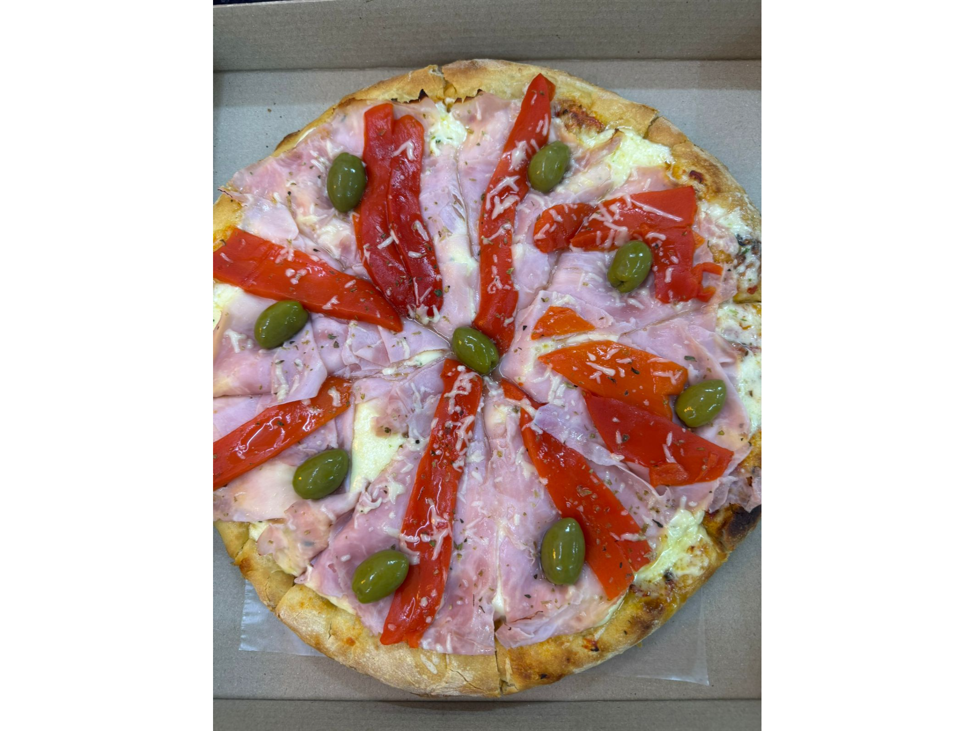 Pizza Jamon y Morron