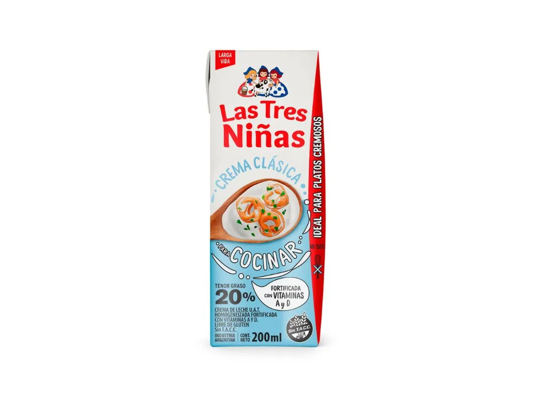 CREMA DE LECHE LAS TRES NIÑAS PARA COCINAR 200G