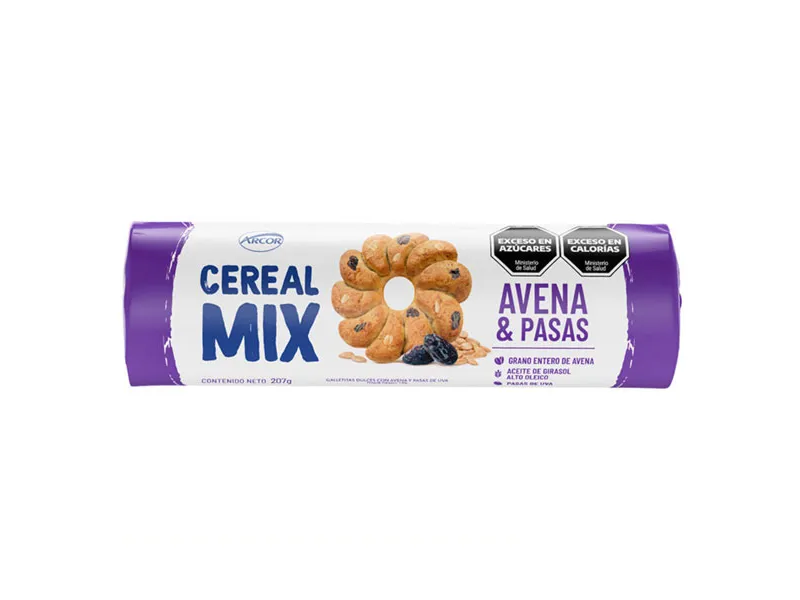 CEREAL  MIX  AVENA Y PASAS 207gr