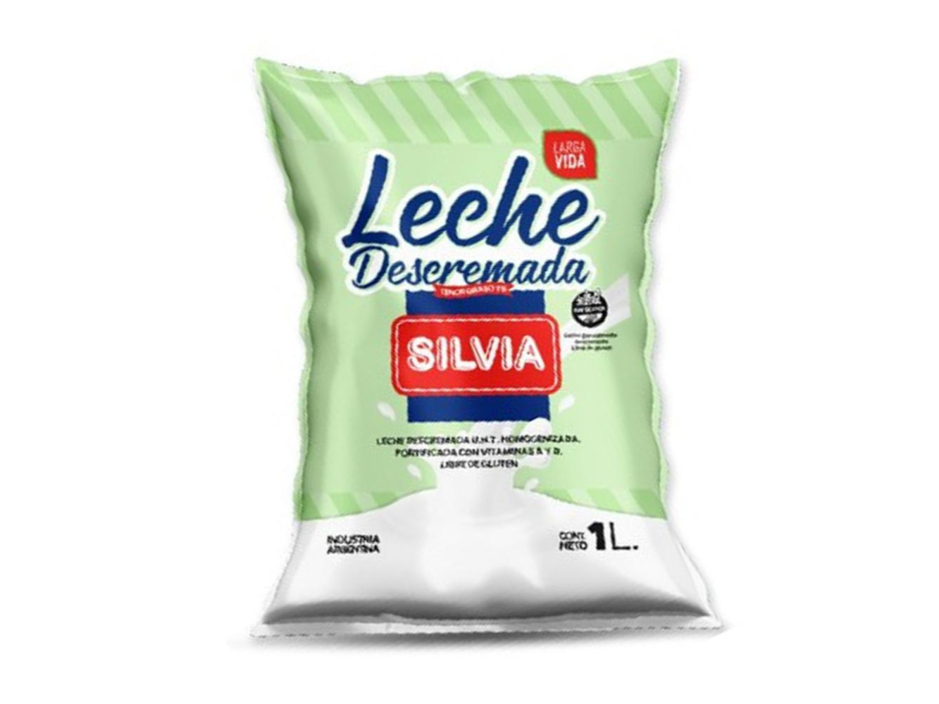 LECHE SILVIA DESCREMADA 1L