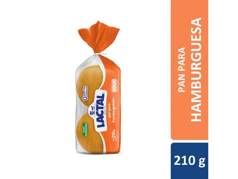PAN LACTAL DE HAMBURGUESA 210g
