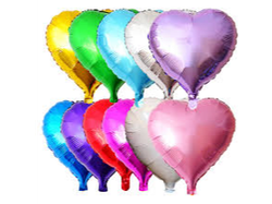 Globo metalizado Corazon 45 CM- 18 pulgadas