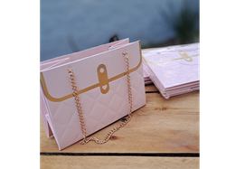 BOLSA CARTERA CARTON C/ CADENA - IDEAL REGALOS