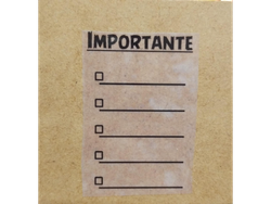 SELLO HOJA DE NOTAS "IMPORTANTE" - 6,5CM * 4CM