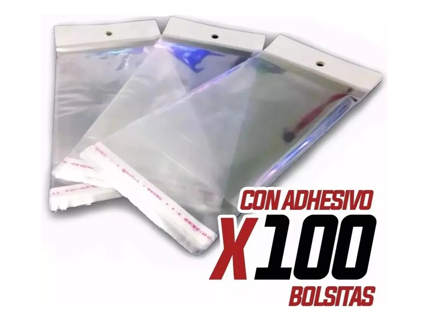 BOLSAS BLISTERAS POLIPROPILENO ADHESIVO - PACK x 100 unidades