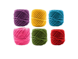 HILO DE ALGODÓN COLOR ROLLO DE 30 GR.