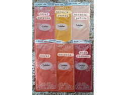 PAPEL DE SEDA COLORES CLASICOS RESMA DE 25 HOJAS- SEDALINA