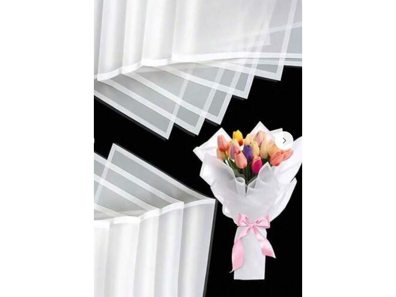 PAPEL COREANO  TRASLUCIDO  CON BORDE COLOR  - 10 HOJAS-