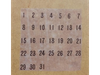 SELLO DE CALENDARIO SIN MARCO - MADERA Y GOMA 6CM*6CM