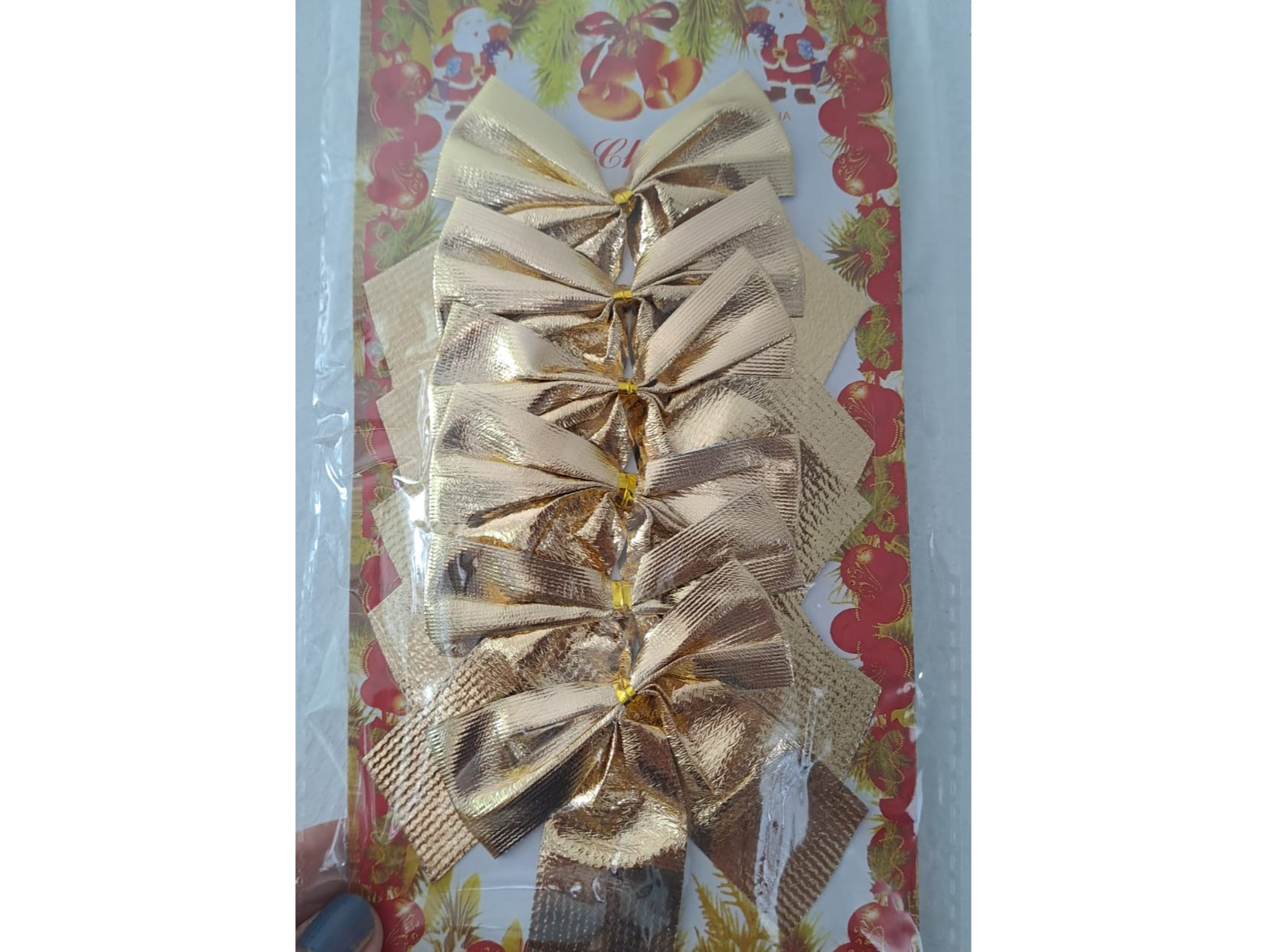 MOÑO ARMADO DORADO METALIZADO X 6 UNIDADES