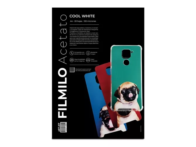 FILMILO ACETATO COOL WHITE ARTJET X 20 HOJAS