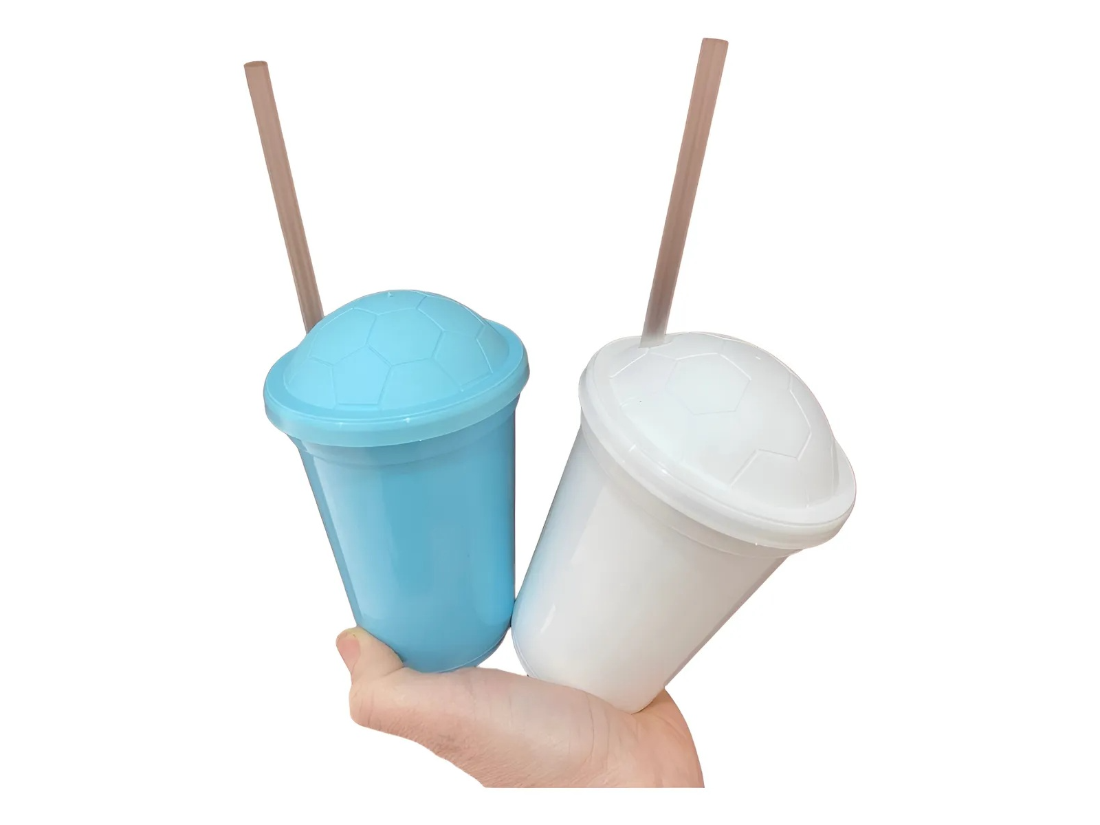 VASO PELOTA  MILKSHAKE E CON SORBETE TRANSPARENTE 330 CC.