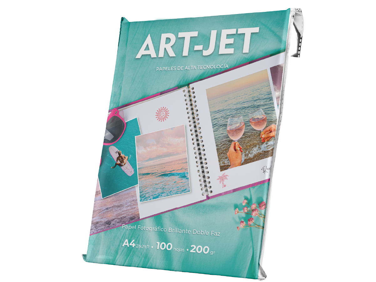 200 GR. **DOBLE FAZ** PAPEL FOTOGRAFICO ARTJET