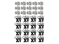 STICKERS - 15 AÑOS - TODO NEGRO