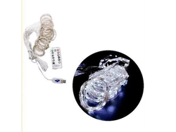 CORTINAS LED 3 METROS X 2 METROS 8 TIRAS FRIA CON CONTROL REMOTO-USB