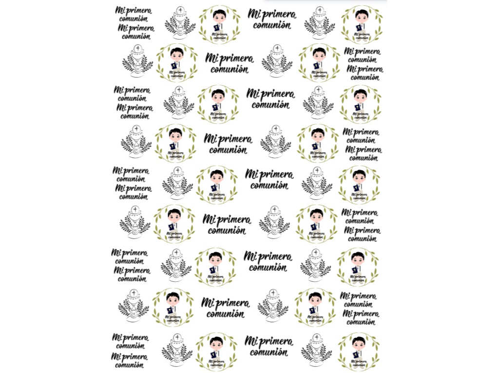 STICKERS -COMUNION  NENE-  Resistentes DTF