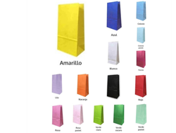 BOLSA GOLOSINERA - x 10 unidades - SORPRESITAS DE PAPEL COLOR