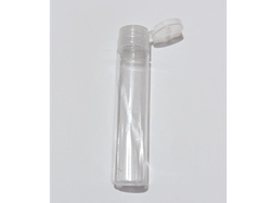 ENVASE PVC CIRCULAR ALARGADO 60 CC. CON TAPA FLIP TOP