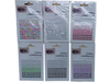 BLISTER DE CRISTALES (STRASS) AUTOADHESIVOS EN DEGRADE: 2MM/ 3MM/ 4MM. (132 GEMAS)