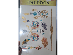 TATOO TEMPORALES COLOR Y DORADO