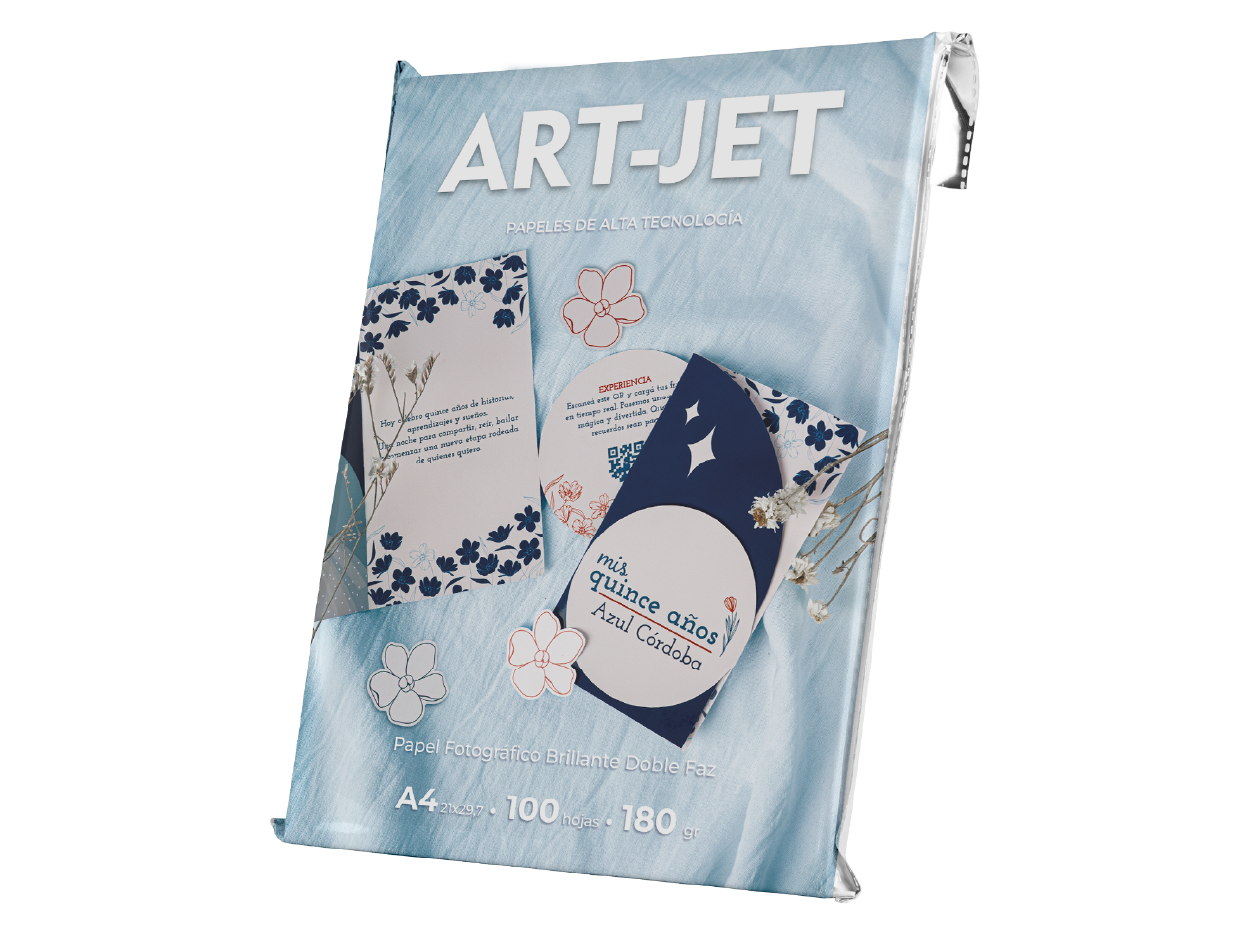 180 GR. **DOBLE FAZ** PAPEL FOTOGRAFICO ARTJET