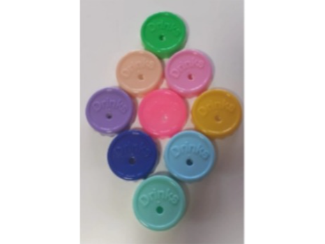 TAPA “DRINKS” PARA FRASCO C/PERFORACIÓN PARA SORBETE