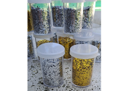 ENVASE 10g MINI ESCAMAS PLATEADO / DORADO ( Ideal para decorar esferas encastrables)