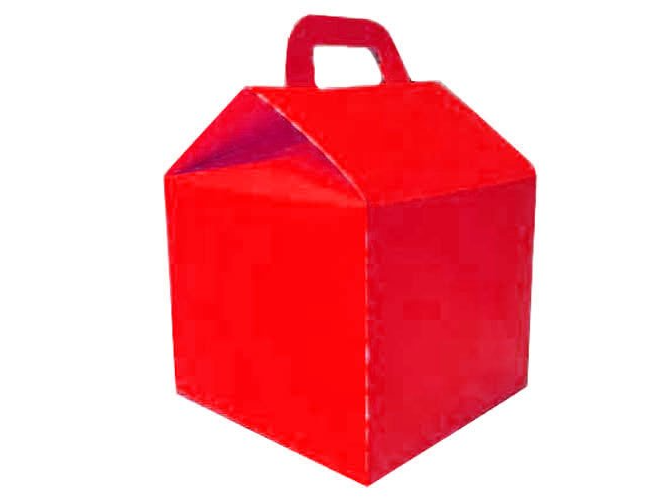 CAJA CARTON TIPO CAJITA FELIZ 13CM. x 10 CM. x 9 CM.