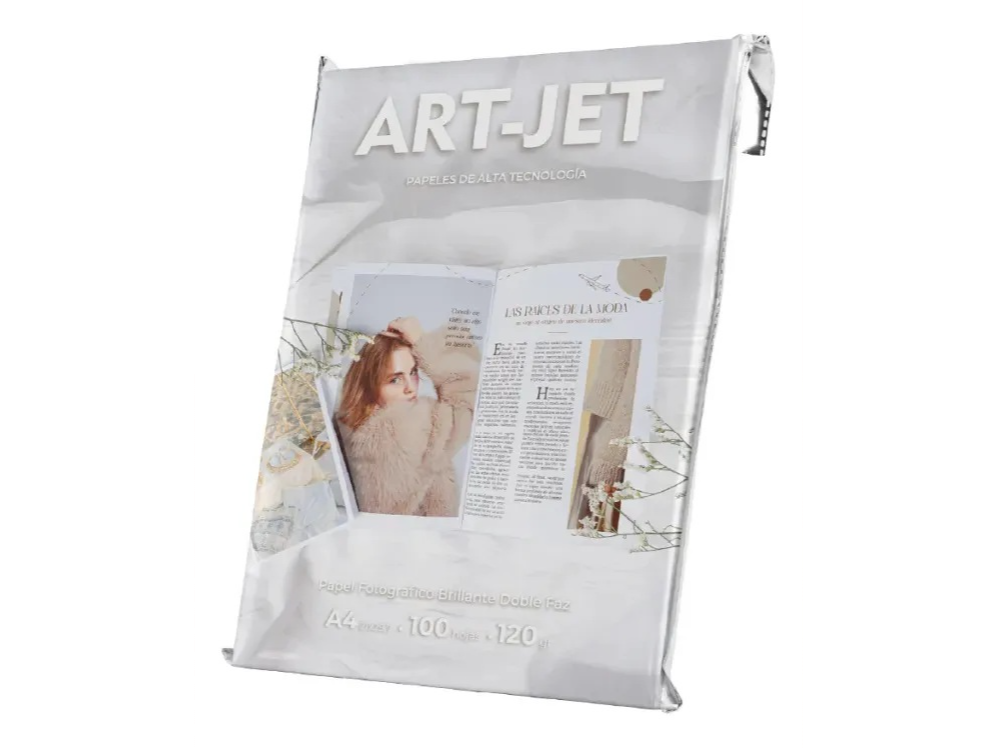 120 GR. **DOBLE FAZ **PAPEL FOTOGRAFICO  100H A4 ARTJET