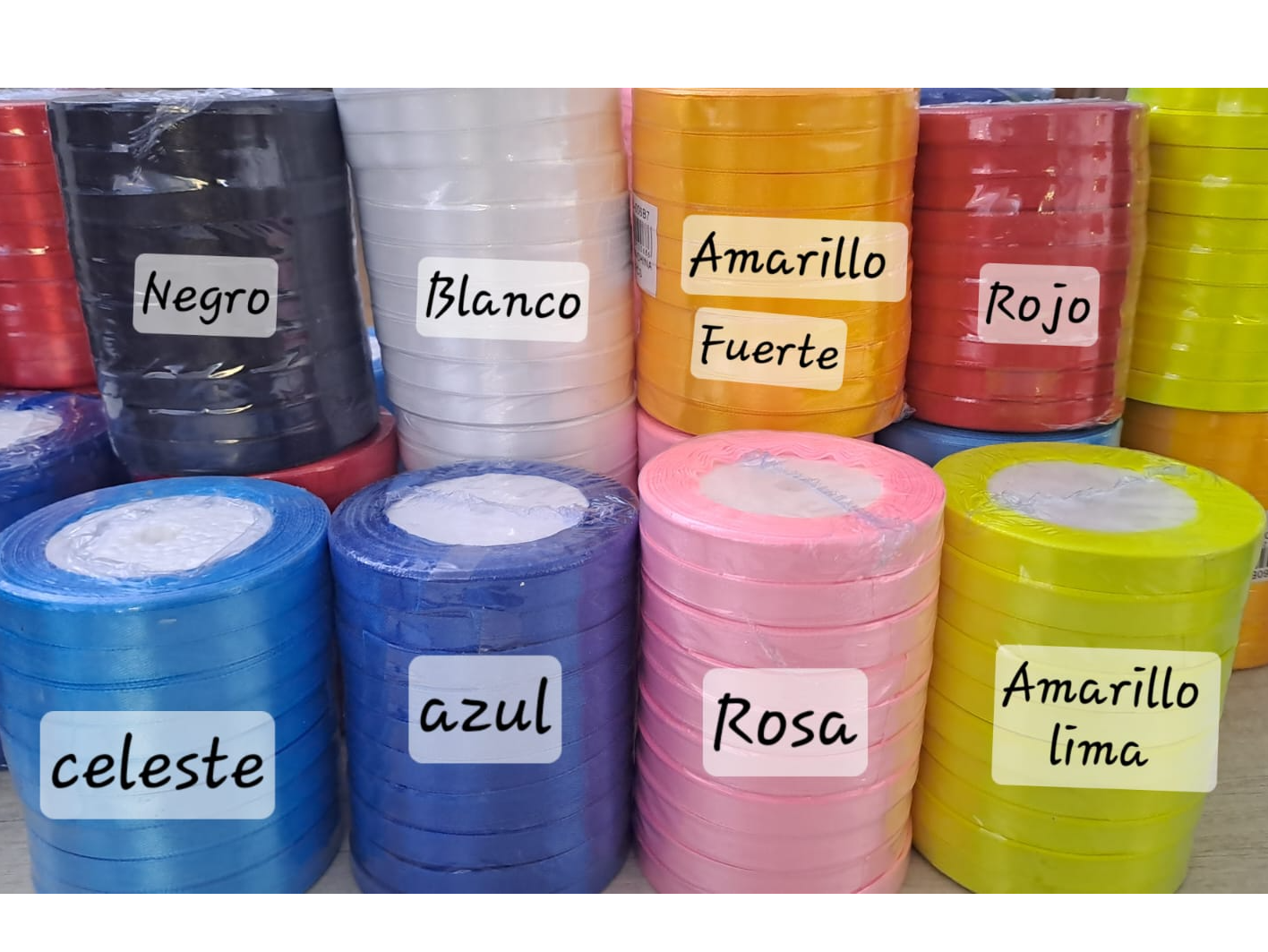 CINTA DE RASO  ECO 1 CM  X 20 METROS -IMPORTADA