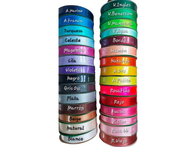 CINTA DE RASO N2 10 MM X 10 METROS -NACIONAL