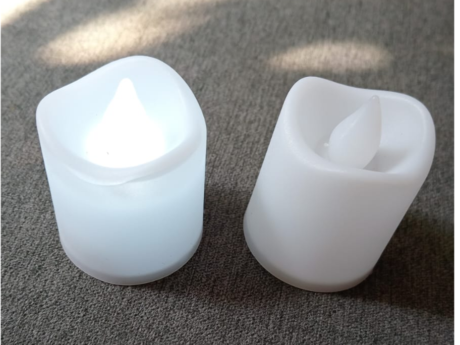 VELONCITO  DE NOCHE  5 CM DERRETIDO CON LUZ