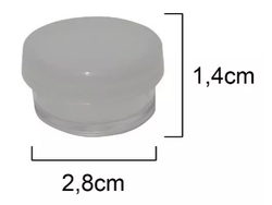 TUBO ACRILICO CON TAPA A PRESION CHATO