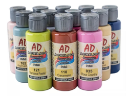 PINTURA ACRILICO MARCA AD X 60 ML.
