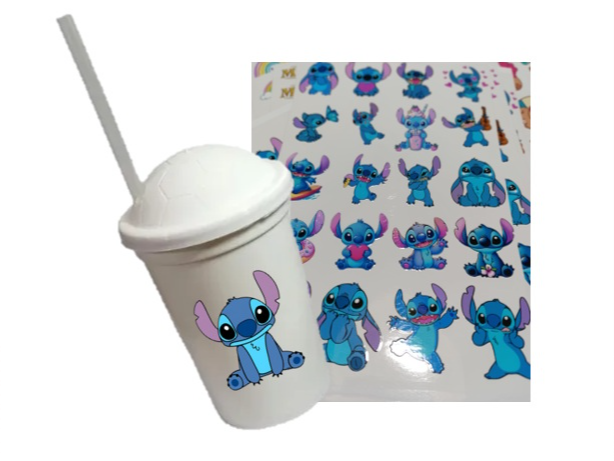 PROMO 20 VASOS   MILK BLANCOS + 20 STIKERS UV STICK
