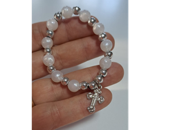 DENARIO DE PERLAS CON CRUZ PARA SOUVENIRS