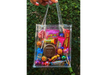 BOLSA C/ MANIJA PVC TRANSPARENTE CRISTAL 16X 14 X 8 CM
